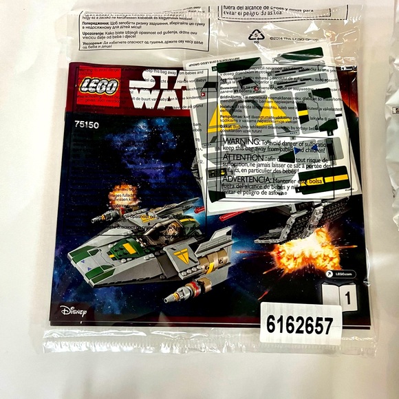 75150 LEGO Vader's TIE Advanced vs. A-Wing Starfighter New Sealed Bags, No Box - Picture 2 of 6